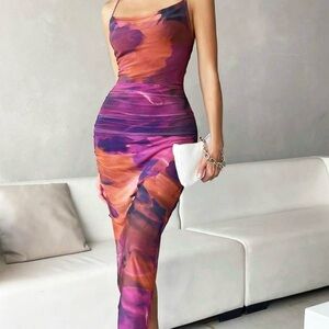 Elegant Multicolor Women's Dress